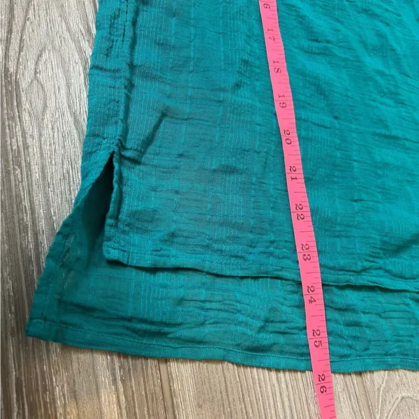 Anthropologie‎ x Pilcro and Letterpress Mila Top turquoise sz S - Image 4