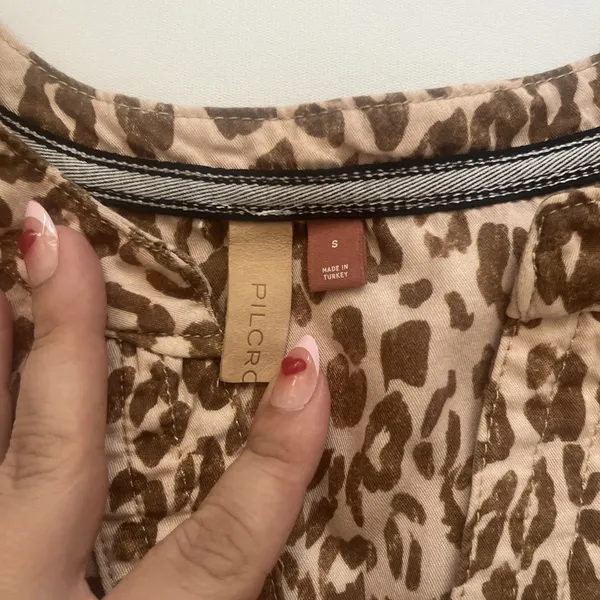 Pilcro Small Anthropologie Zahar Leopard-Print Tunic Dress - Image 8