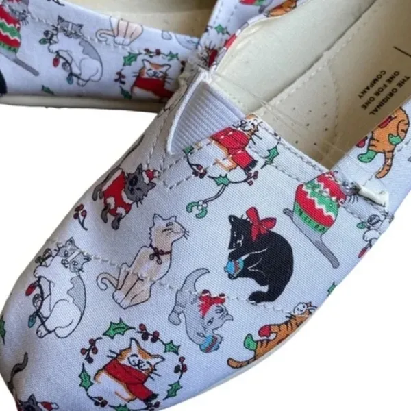 Tom's Christmas Cat 7 Holiday‎ Shoes - Image 3
