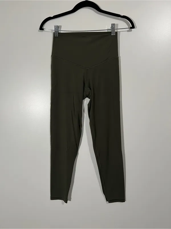 Aerie High-Rise 7/8 Leggings Dark Green Size Medium Activewear Yoga - Image 3