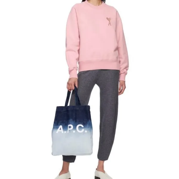 Ami De Coeur-Embroidered Sweatshirt In Pink - Image 2