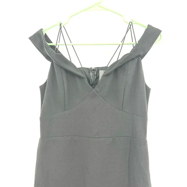 Lulus size Medium reason to celebrate‎ black dress off the shoulder New with TAG - Image 3