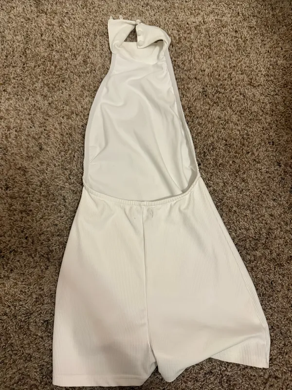 Edikted Romper Ribbed white  - Image 3