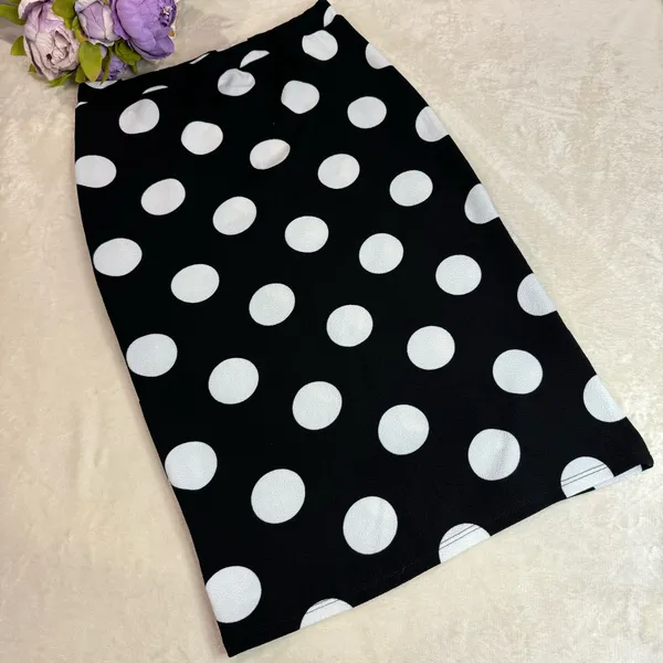 Moa Moa Black and White Polka Dot Skirt - Image 6