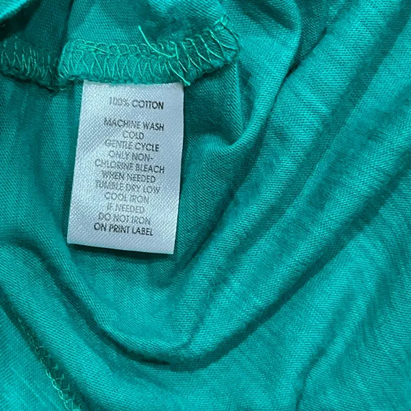 LOFT Women's Turquoise Ruffle Tee - Image 9