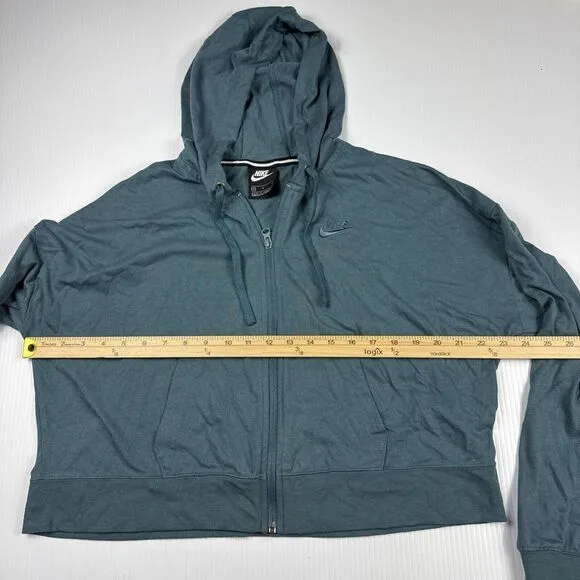 NIKE WOMEN SPORTSWEAR Full Zip TRIBLEND CLUB HOODIE Size‎ M - Image 3