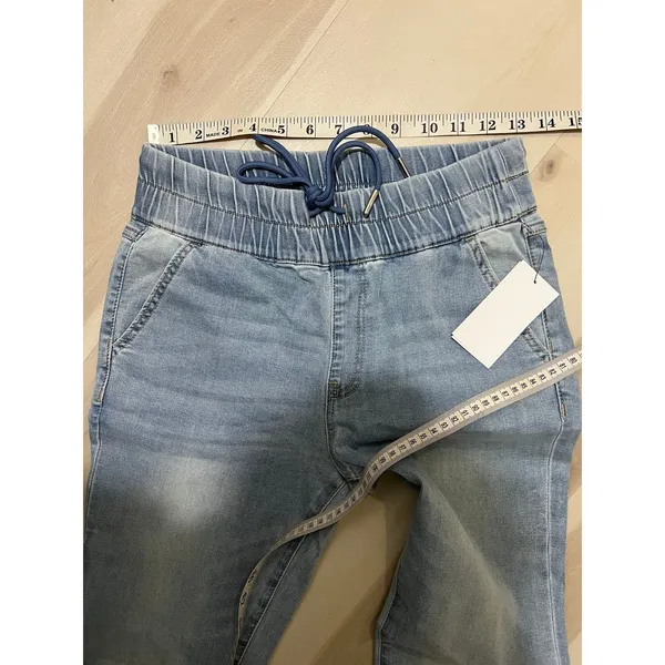 Juicy Couture NWT Women Size 4 Light Blue Hollywood Skinny Elastic Pull On Jeans - Image 12