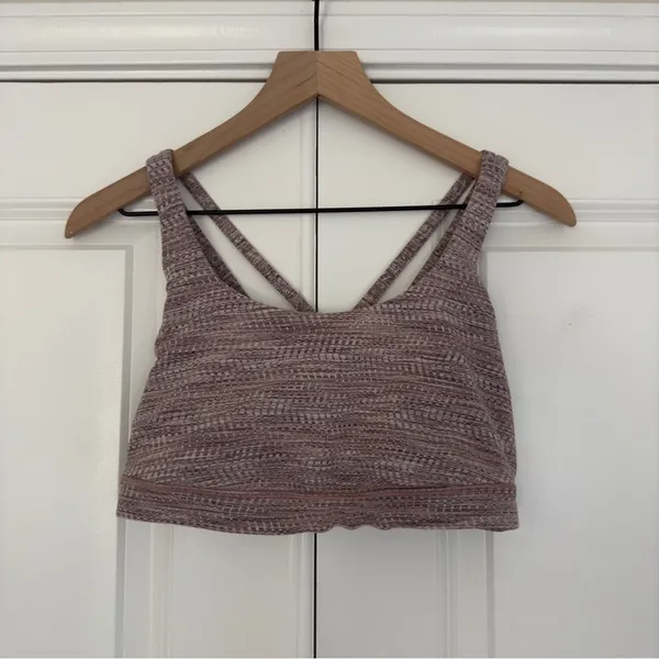 Lululemon Energy Bra in Arrow Jacquard Antique Bark Copper Coil sports Strappy - Image 3