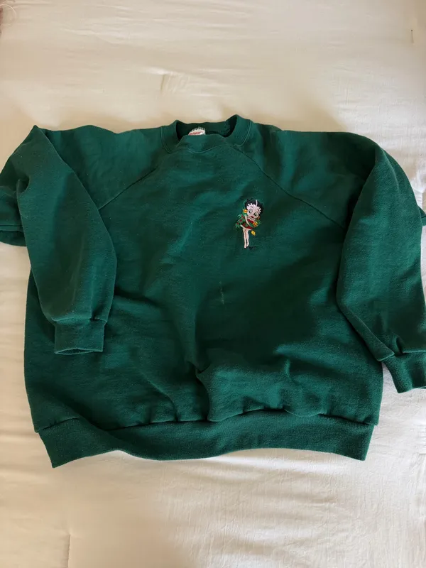 Vintage Betty boop Christmas crew neck sweatshirt - Image 2