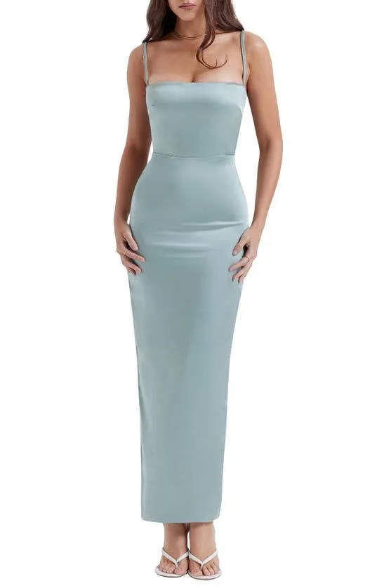 House Of CB 'Costanza' Light Jade Maxi Dress. Size Medium - Image 5