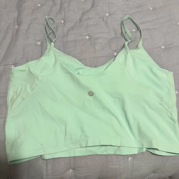 Lululemon Align Cropped Cami Tank Top Sea Mist Green - Image 4