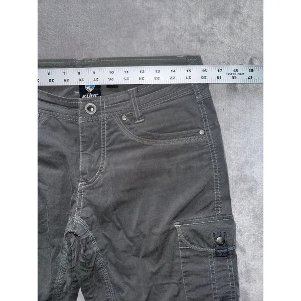 Kuhl Women's Free Range Hiking‎ Cargo Shorts Mid Rise Charcoal Sz 6 - Image 6