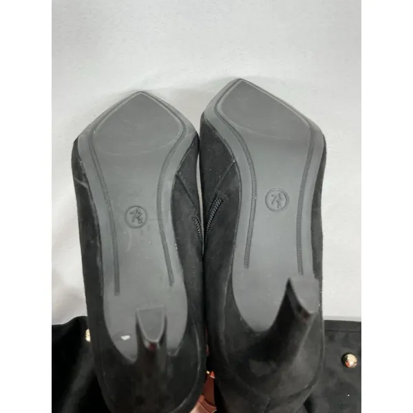Womans NWD A New Day Justice Black Knee High Boots Size 7.5 Studs Kitten Heel - Image 5