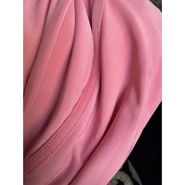 Pink Spaghetti Strap Bodycon Dress Women S Slit Slip Stretch Cocktail Party - Image 9