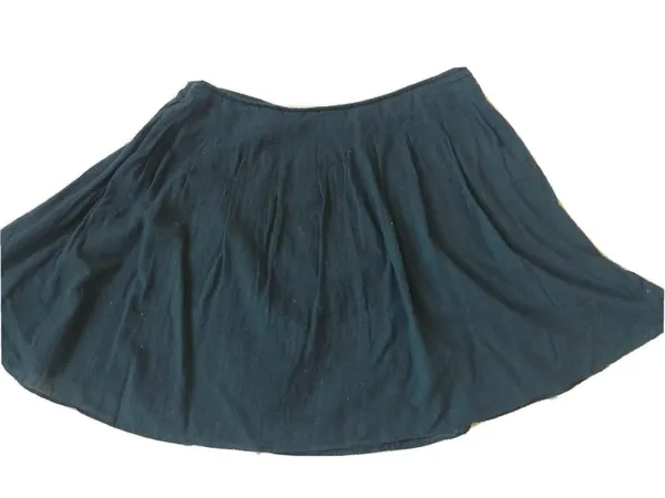 FREE PEOPLE Hobo Full Skirt Black Cotton Lined Size 12 - Image 6