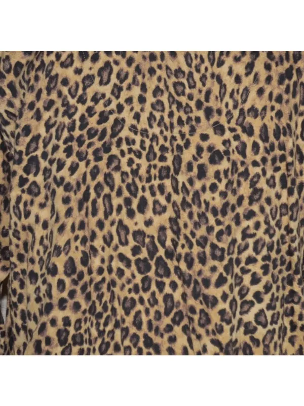 Lauren Ralph Lauren Leopard Print Night Sleep Shirt Size M Pajama 100% Cotton - Image 7