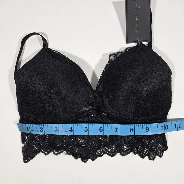 Frederick's of Hollywood Finley Lace Bralette Black S‎ NWT - Image 7