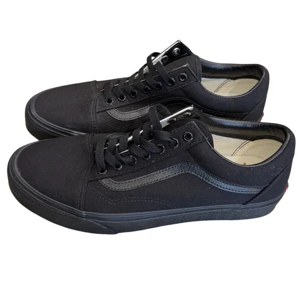 Vans Old Skool Black On Black Skate Shoes Unisex womens 11 Classic NWOB - Image 9