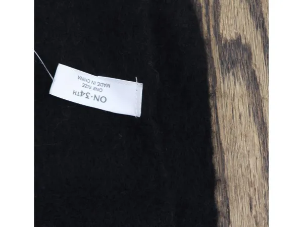 NWT On 34th Brushed Solid Blanket Wrap Scarf Oversized MO9742504 Black - Image 3