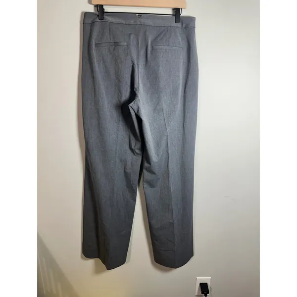 Banana‎ Republic Blake Wide Leg Trousers Heather Gray Professional Pants Size 10 - Image 5