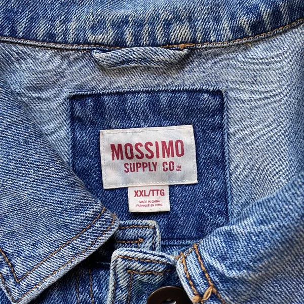 Blue‎ denim jean jacket Blue Size L - Image 3