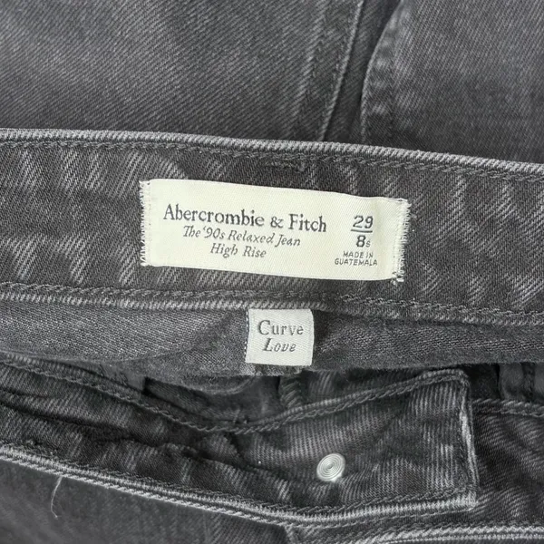Abercrombie & Fitch Black Curve Love 90’s Relaxed Jeans - Image 4