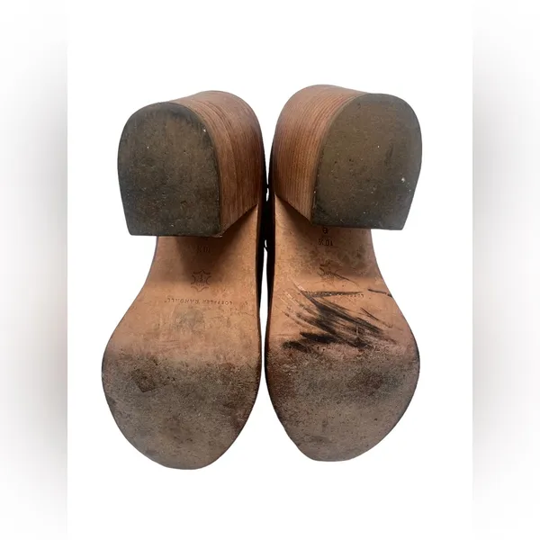Loeffler Randall Eva Leather Ankle Boots Brown Block‎ Heel Size 10.5 - Image 8