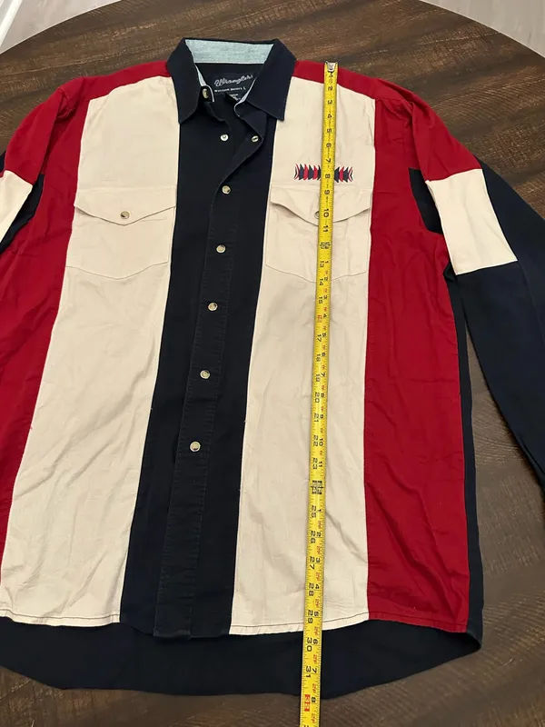 Vintage Wrangler Western Shirts Mens Large Pearl Snap - Image 6