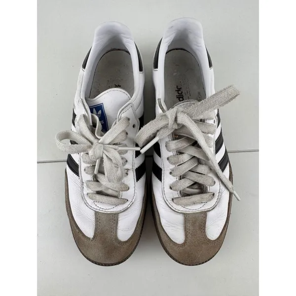 Adidas Samba Classic Retro Leather Sneakers Shoes Womens Size 5‎ Streetwear - Image 4