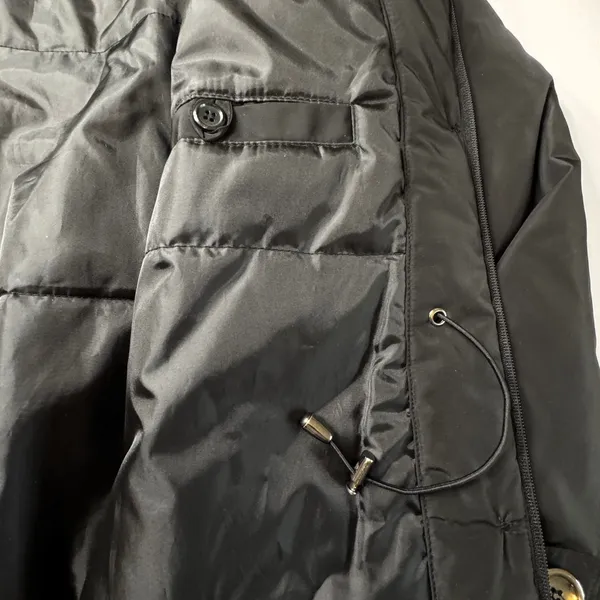 Forecaster of Boston Black Coat Womens Small Zip Up Button Adjustable‎ Jacket - Image 6