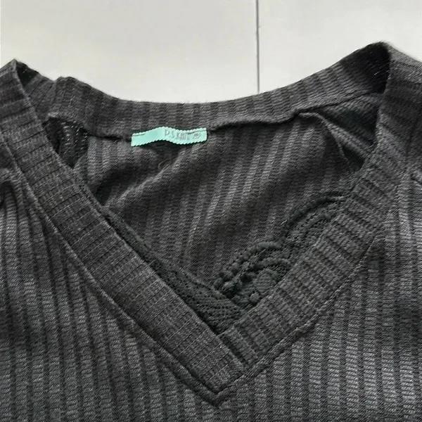 P.S. Kate Black Long‎ Sleeve Top Sz SM - Image 2