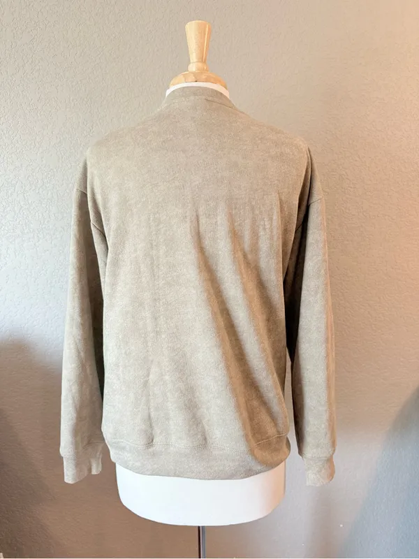 Disney Winnie the Pooh Embroidered Sweatshirt Beige Size S - Image 2