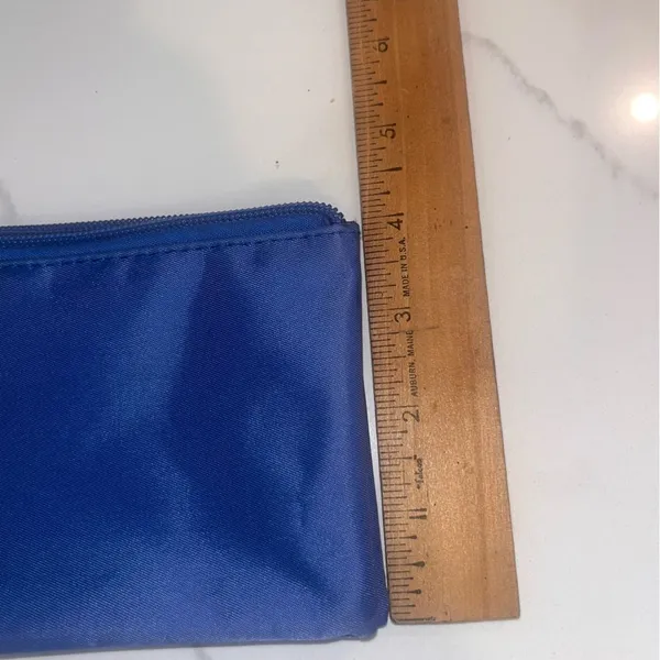Tory Burch Blue Nylon Wristlet Wallet EXC CONDITION - Image 8