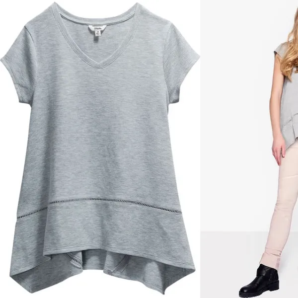 Maddie Style Waffle Top Gray Size undefined - Image 4