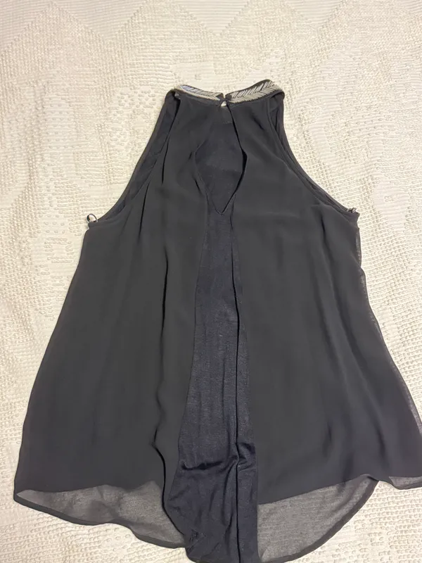 Chain Edgy Top Black Size L - Image 2