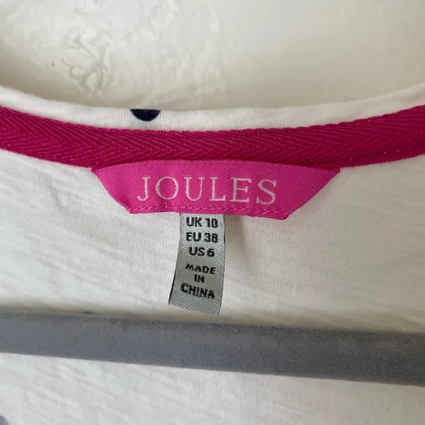 Joules polka dot floral tank top▪️size 6 - Image 2