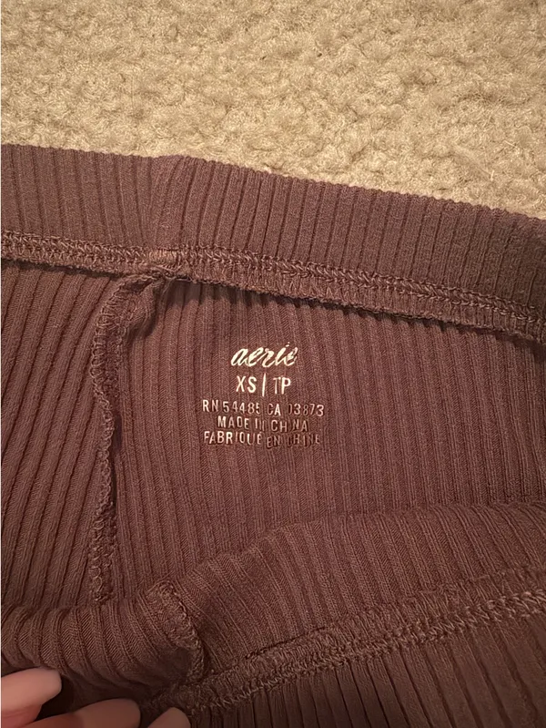 Aerie Flare Pants Ribbed - Image 3