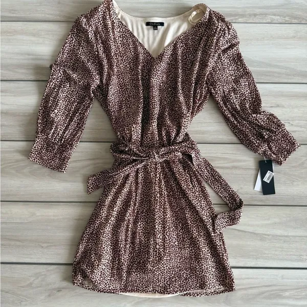 City Studio Leopard Dress Brown XL NWT - Image 2