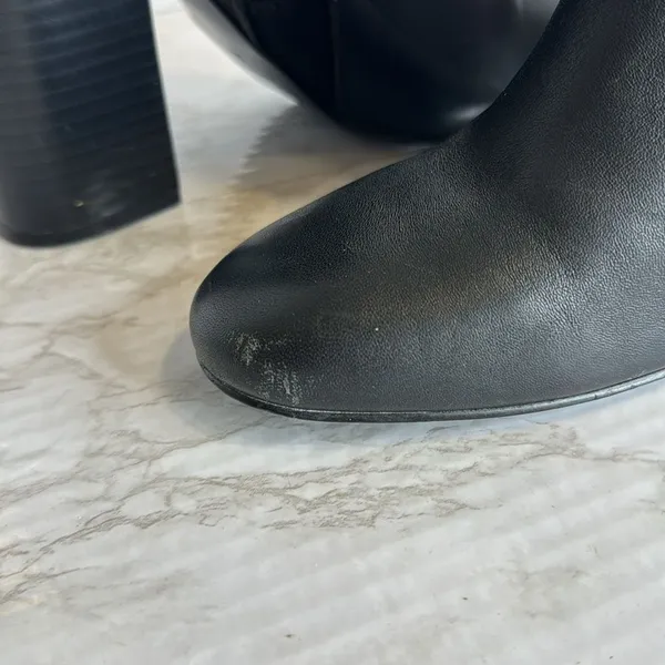 Nine West ladies black ankle‎ boots block heel size 10 M - Image 8