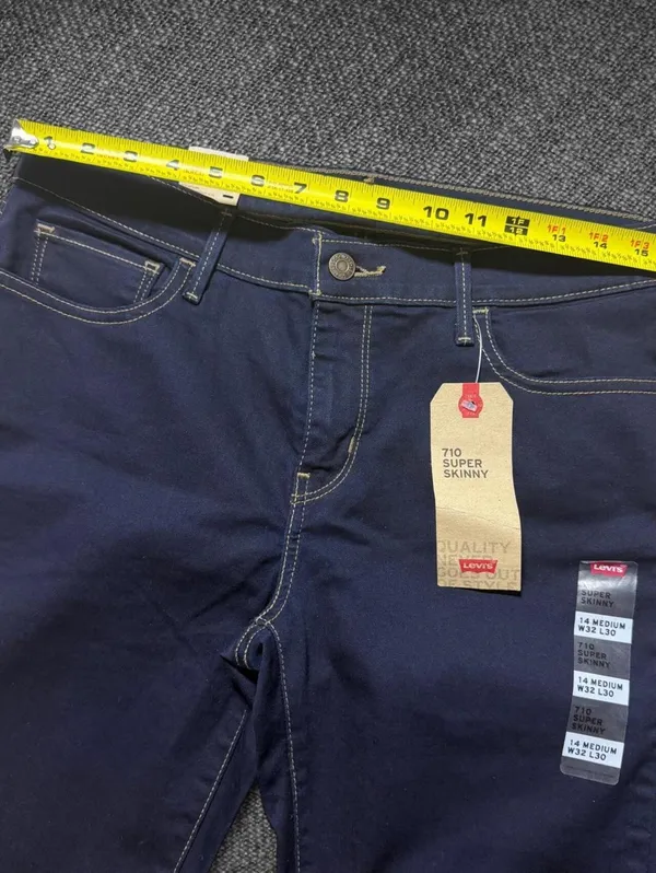 NWT Levi’s 710 Super Skinny Dark Wash Jeans W32 L30 - Image 6