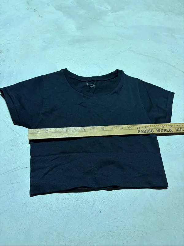 Aerie offline Black Cropped Tee small - Image 3