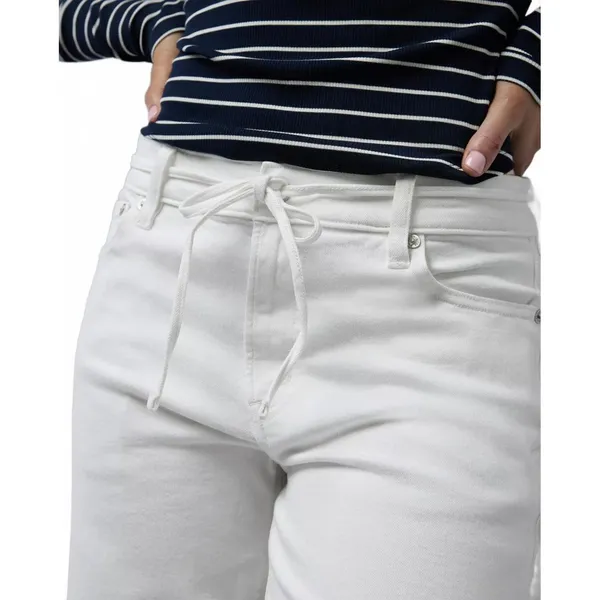 AE Long Stretch Barrel Jean American Eagle NWT Cool White 16L - Image 4