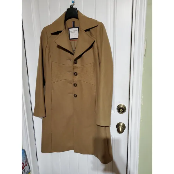 TOMMY HILFIGER WOMEN'S SINGLE-BREASTED WALKER COAT , Size US 4 - Image 2
