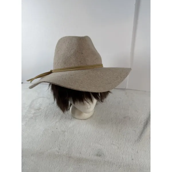 Altard State 100% Wool Brick Brown Hat Brim‎ Sz 14-3-4 Packable Leather Accent - Image 2
