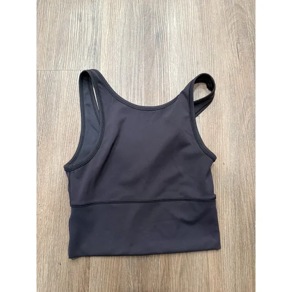 Lululemon Shirt Womens Size 2 Black Athletic Casual Logo‎ Ladies Tank Outdoors - Image 3