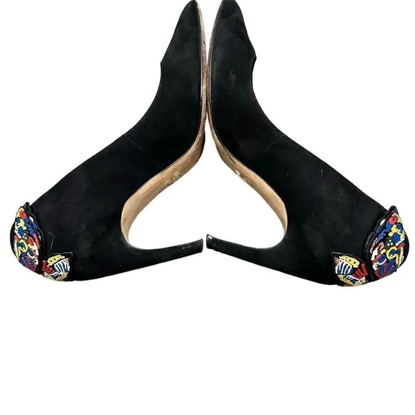 Christian Dior Bee Accent Suede Slingback Pumps size 36.5 - Image 6
