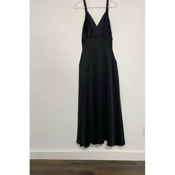 Trashy Diva Black Maxi Dress Size XS 100% silk - Image 2