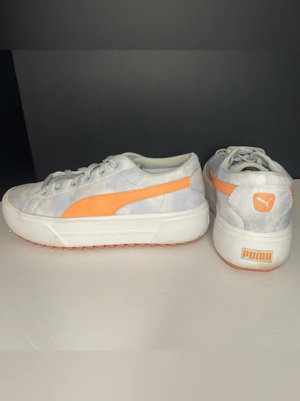 PUMA Kaia Platform Hazy Summer Women's Sneakers Tie-Dye Peach Blue White Size 10 - Image 2