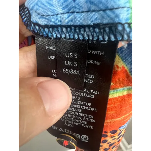 Anthropologie Orane Sigal Shirt Womens XS Multicolor Great Tropical Fruit Print - Image 4