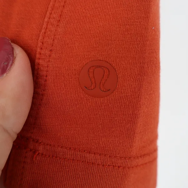 Lululemon T-Shirt Women's Year Basic Rust Orange Short Sleeve Athletic Good - Image 3